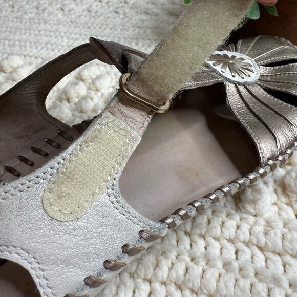 NEW PIKOLINOS Women's 38 Puerto Vallarta Leather Woven Strappy Sandal Shoes - Picture 7 of 10